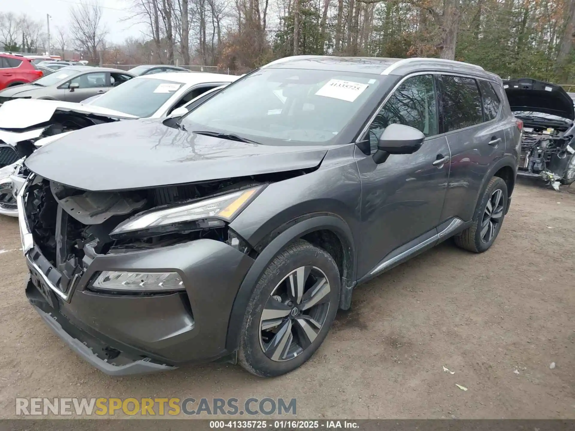 2 Photograph of a damaged car 5N1AT3CB6MC840133 NISSAN ROGUE 2021