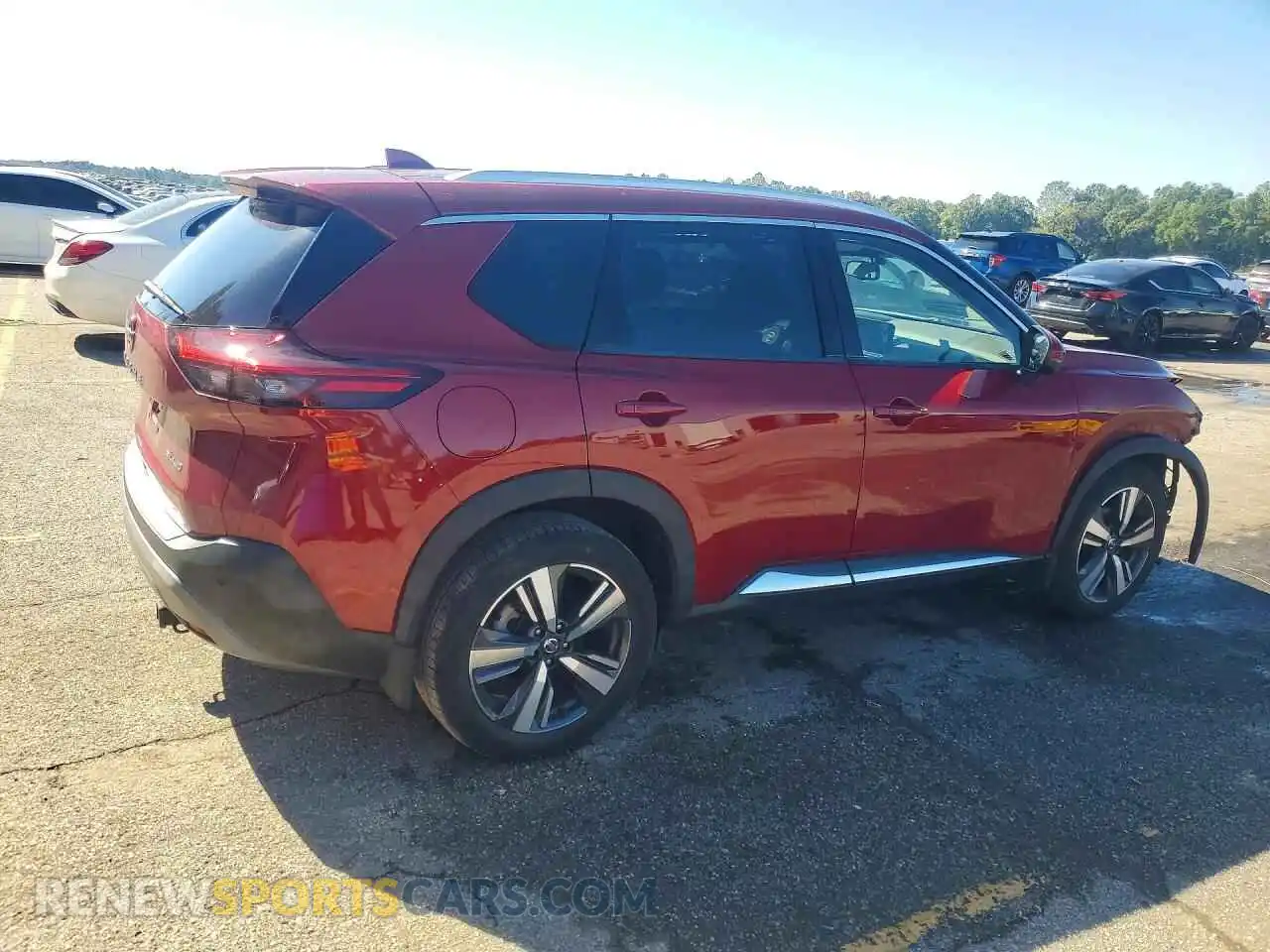 3 fotografías del automóvil dañado 5N1AT3CB7MC684264 NISSAN ROGUE 2021