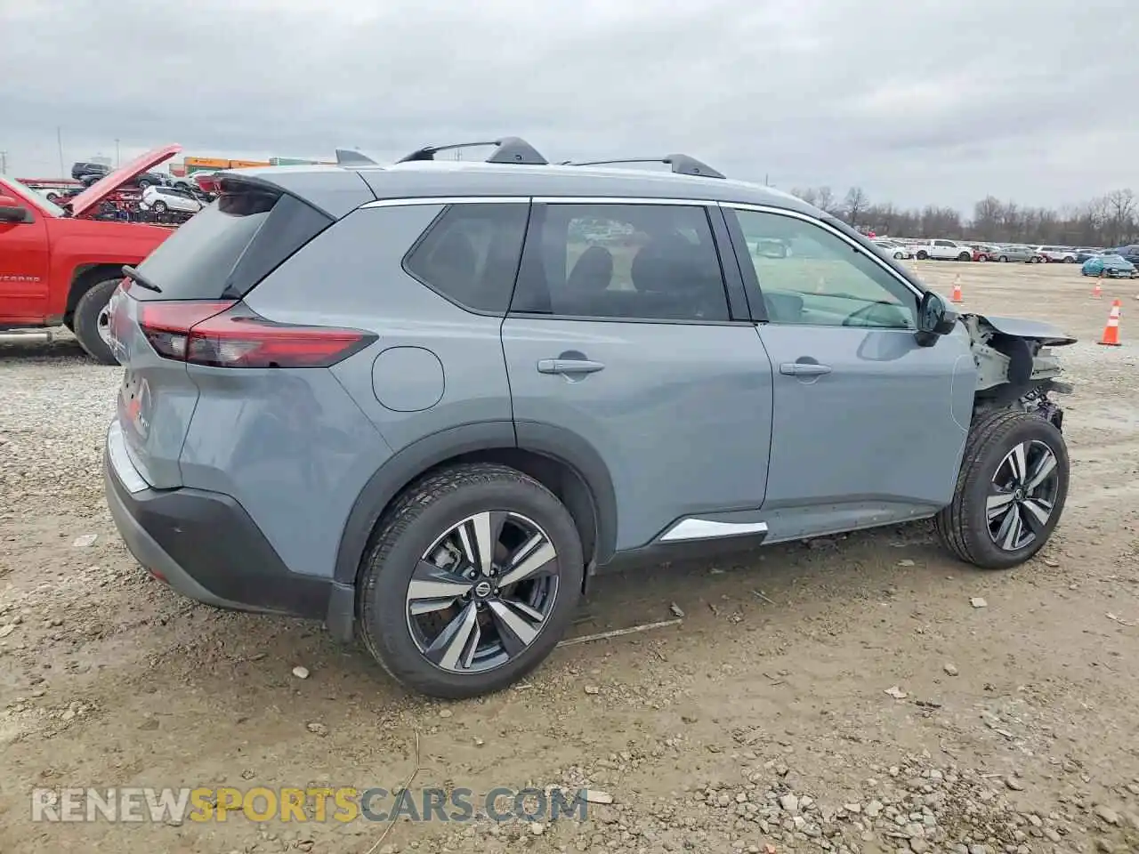 3 Photograph of a damaged car 5N1AT3CB7MC783103 NISSAN ROGUE 2021