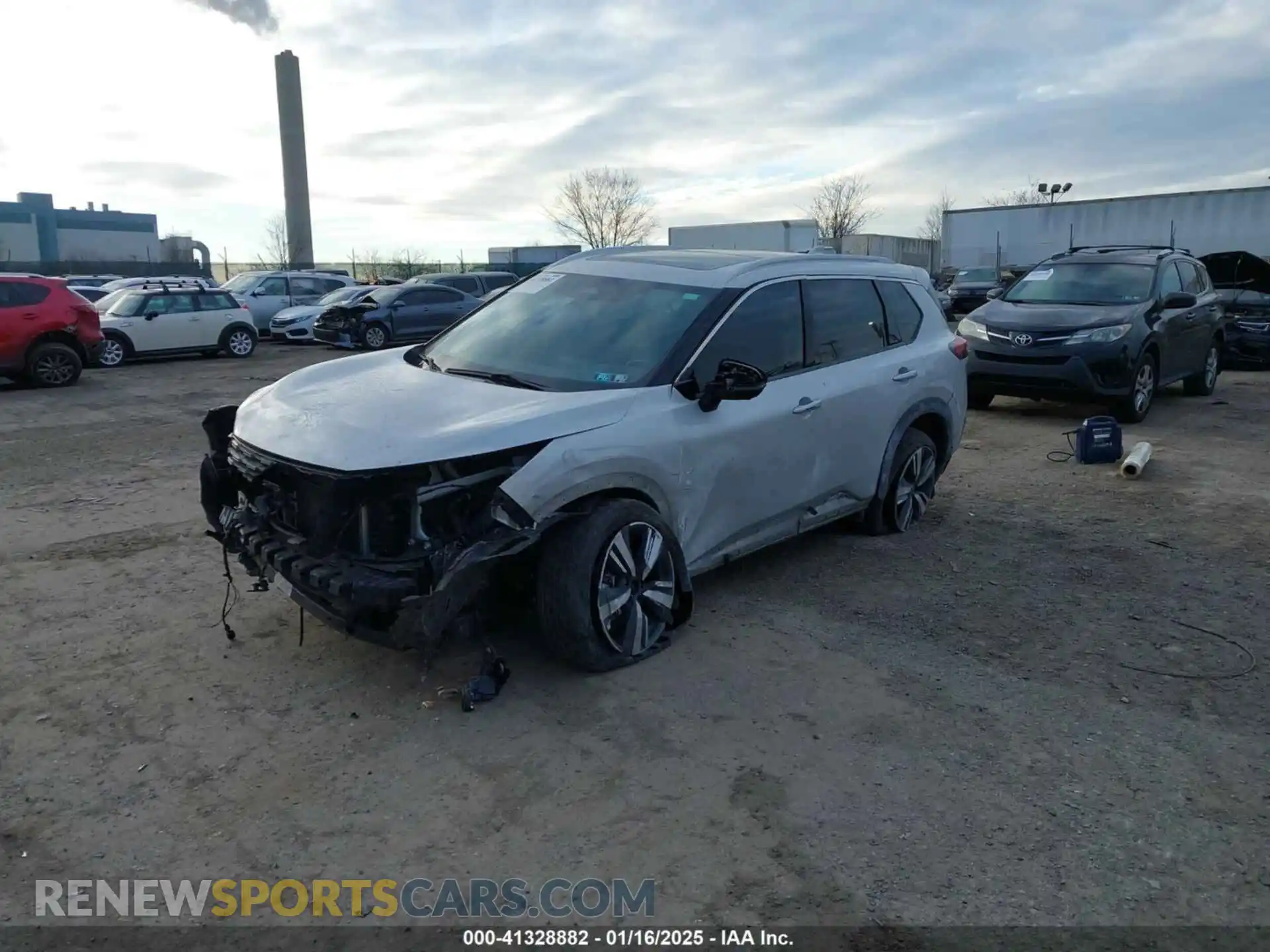 2 Photograph of a damaged car 5N1AT3CBXMC682184 NISSAN ROGUE 2021