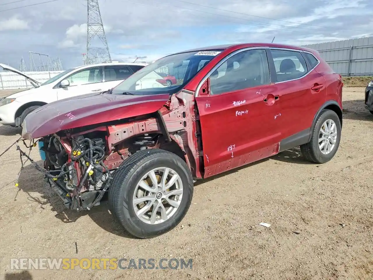 1 Photograph of a damaged car JN1BJ1AV0MW320981 NISSAN ROGUE 2021