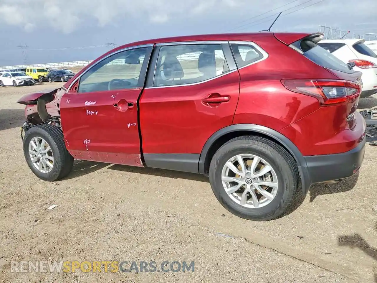 2 Photograph of a damaged car JN1BJ1AV0MW320981 NISSAN ROGUE 2021