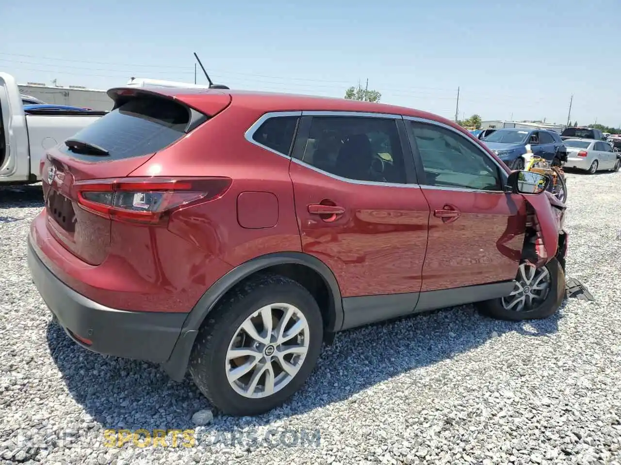 3 Photograph of a damaged car JN1BJ1AV2MW312266 NISSAN ROGUE 2021