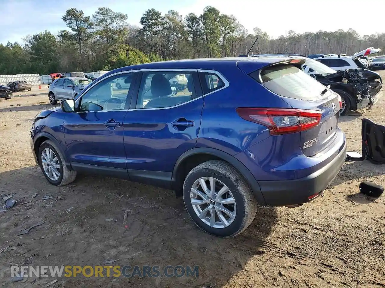 2 Photograph of a damaged car JN1BJ1AV3MW303897 NISSAN ROGUE 2021