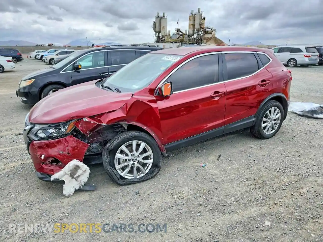 1 Photograph of a damaged car JN1BJ1AV3MW320814 NISSAN ROGUE 2021