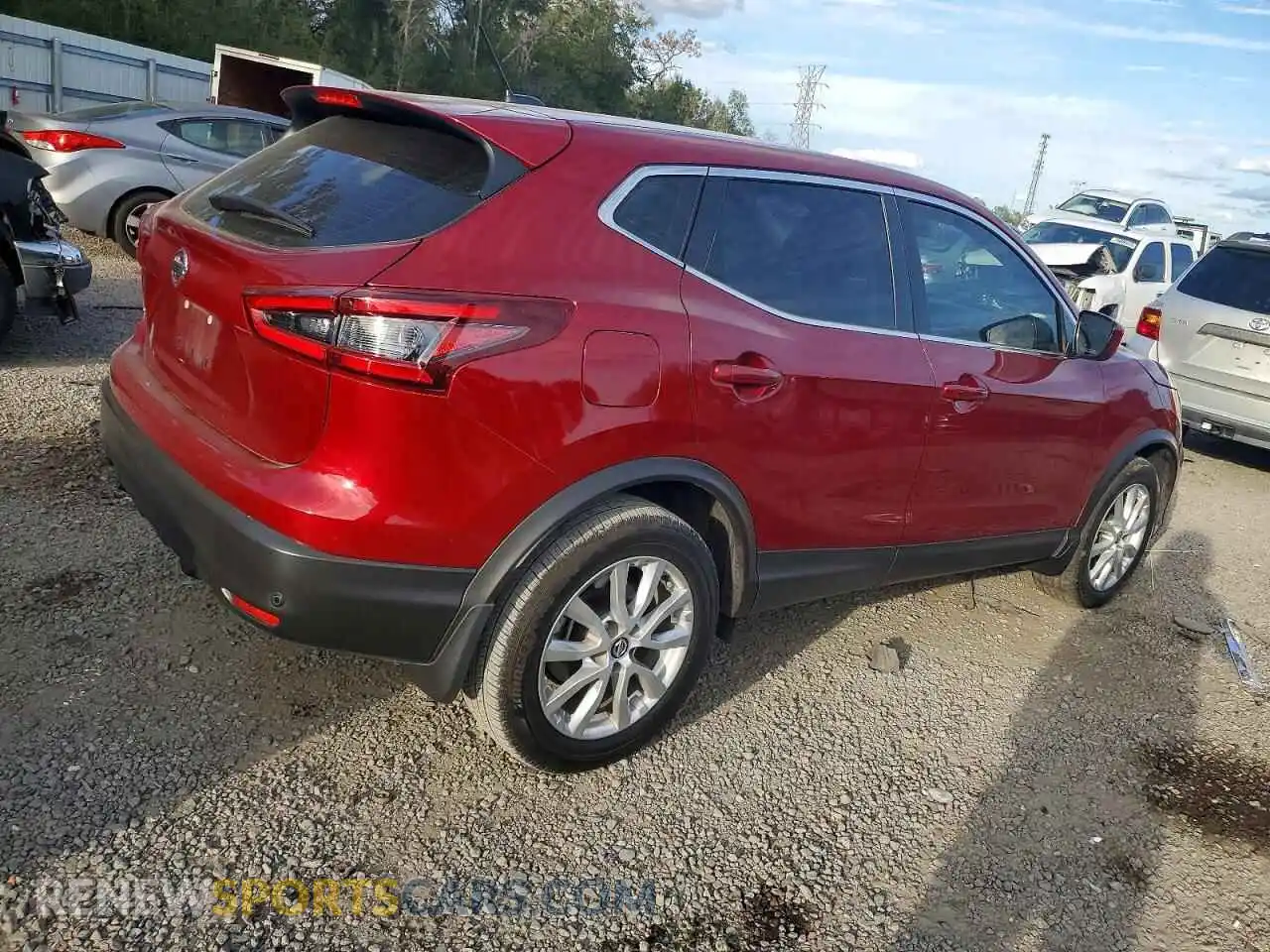 3 Photograph of a damaged car JN1BJ1AV3MW322935 NISSAN ROGUE 2021