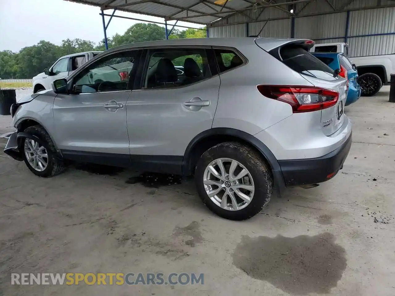 2 Photograph of a damaged car JN1BJ1AV4MW318246 NISSAN ROGUE 2021