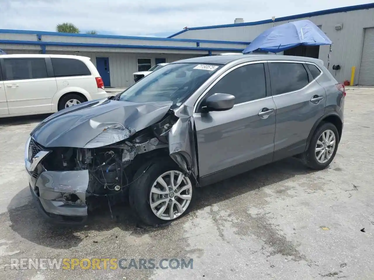 1 Photograph of a damaged car JN1BJ1AV4MW572149 NISSAN ROGUE 2021