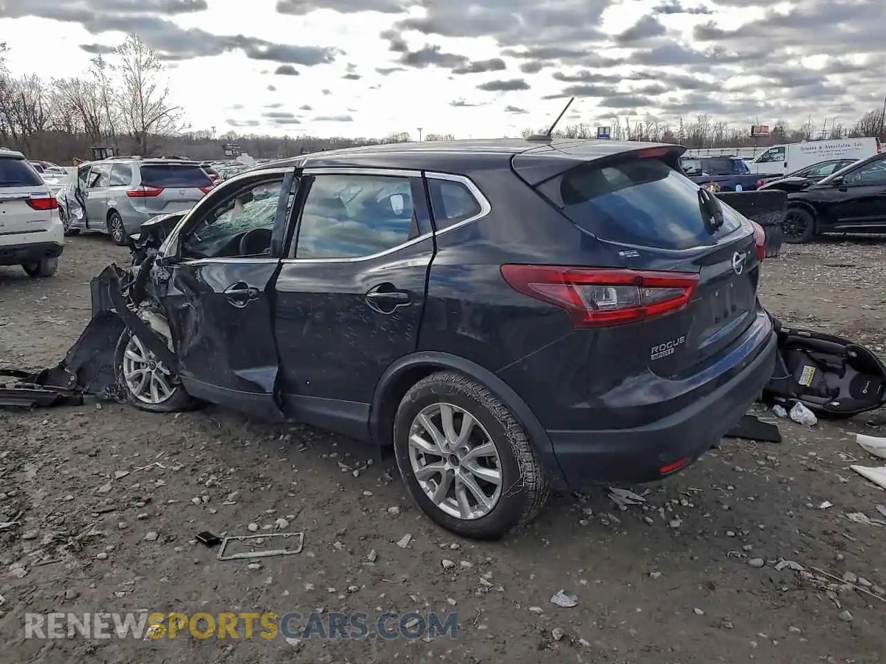 2 Photograph of a damaged car JN1BJ1AV6MW300217 NISSAN ROGUE 2021