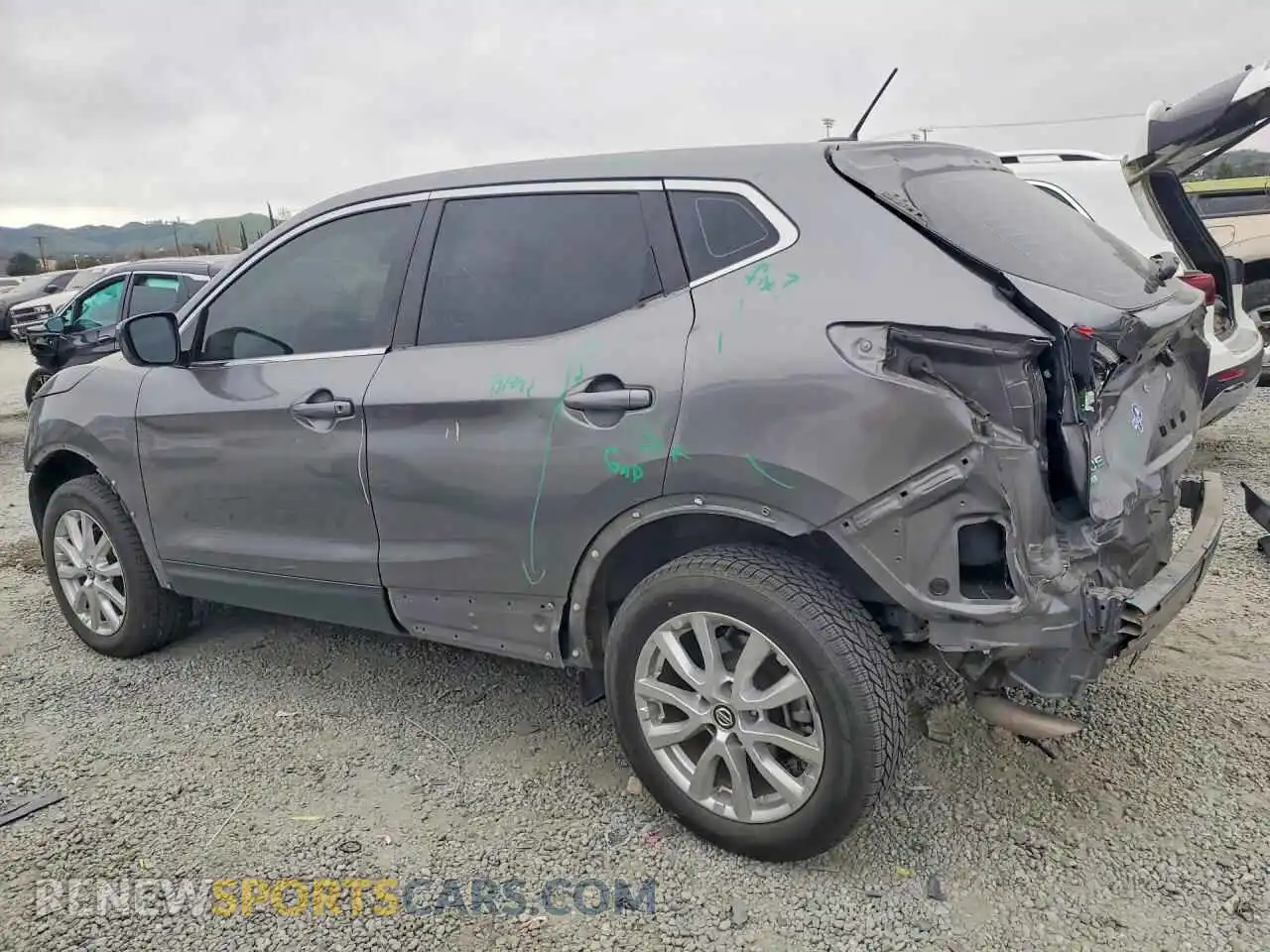 2 Photograph of a damaged car JN1BJ1AV7MW563591 NISSAN ROGUE 2021