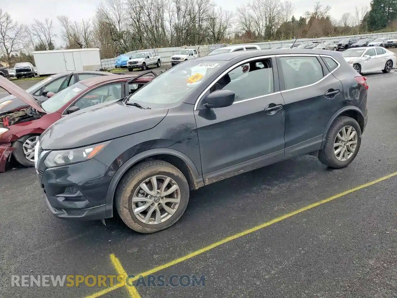 1 Photograph of a damaged car JN1BJ1AV7MW567401 NISSAN ROGUE 2021