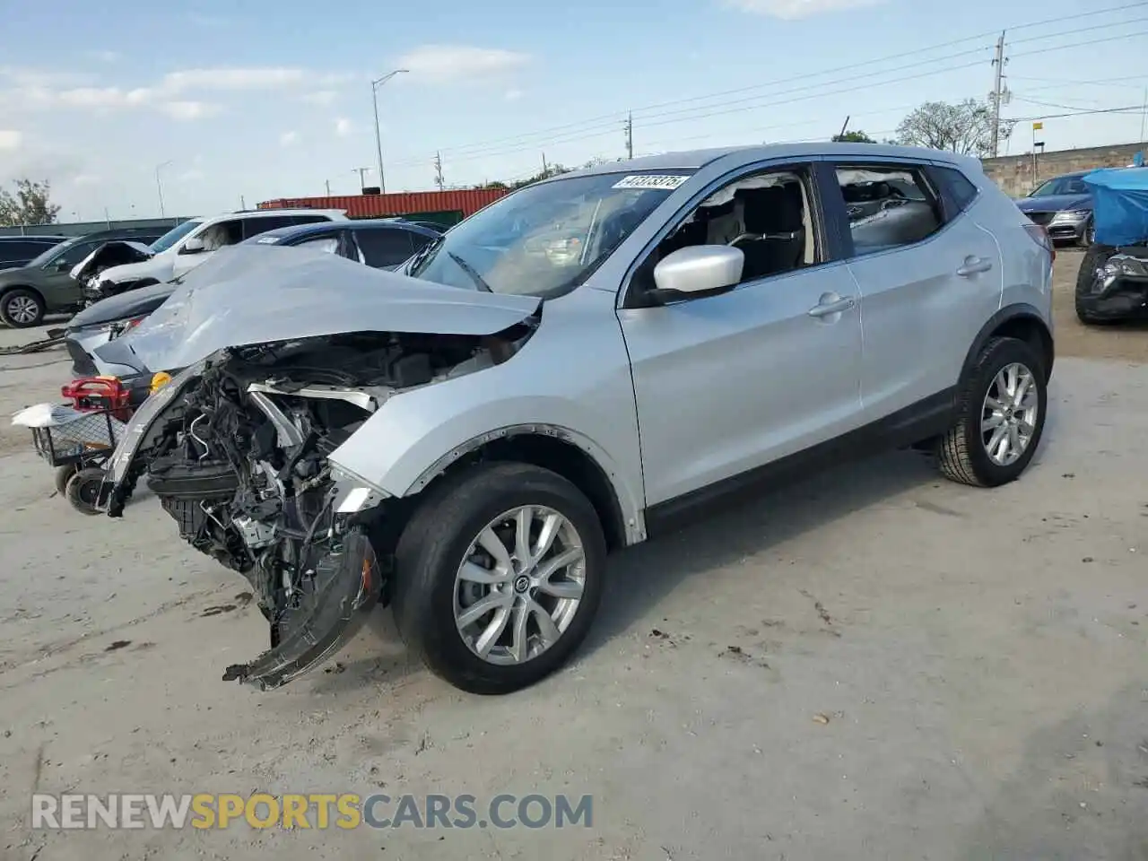 1 Photograph of a damaged car JN1BJ1AV8MW560781 NISSAN ROGUE 2021