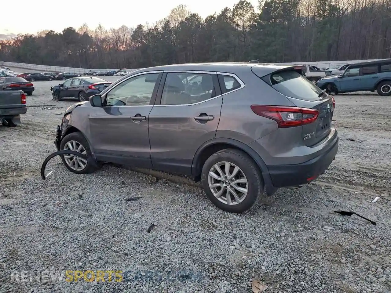 2 Photograph of a damaged car JN1BJ1AV9MW302477 NISSAN ROGUE 2021