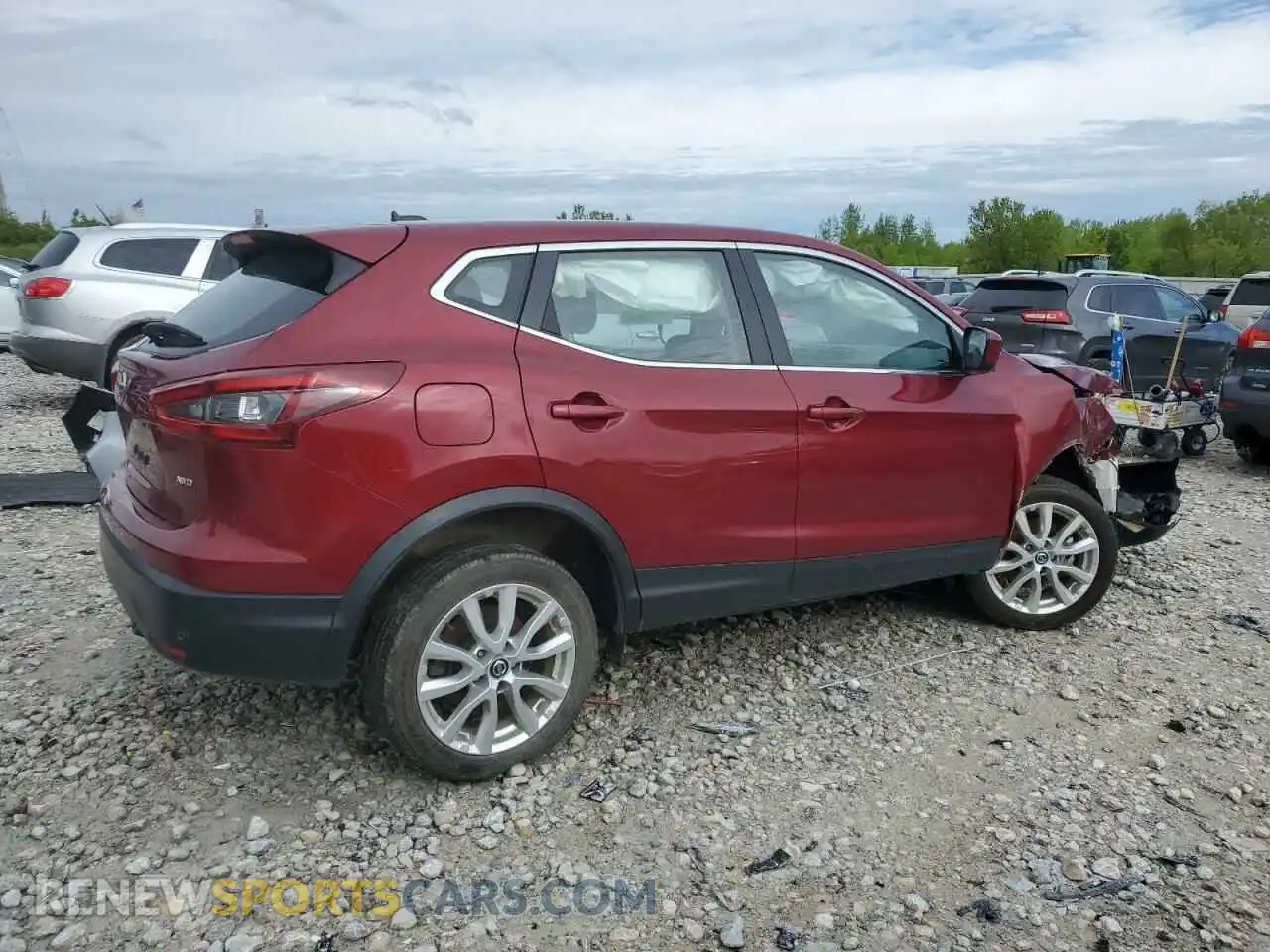 3 Photograph of a damaged car JN1BJ1AW4MW436788 NISSAN ROGUE 2021