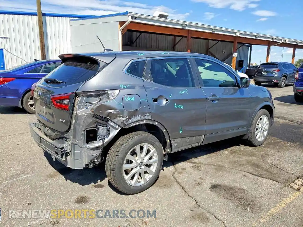 3 fotografías del automóvil dañado JN1BJ1AW6MW426747 NISSAN ROGUE 2021