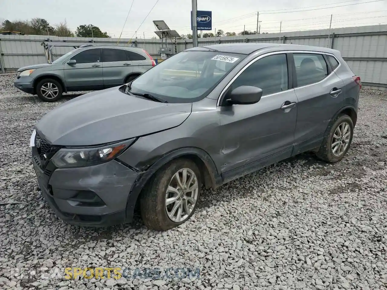 1 Photograph of a damaged car JN1BJ1AW7MW424599 NISSAN ROGUE 2021