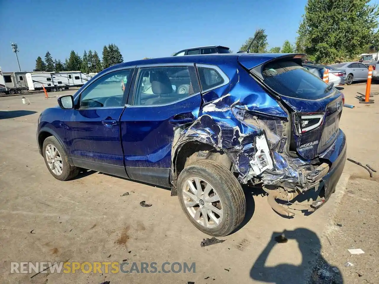 2 fotografías del automóvil dañado JN1BJ1AW7MW427356 NISSAN ROGUE 2021