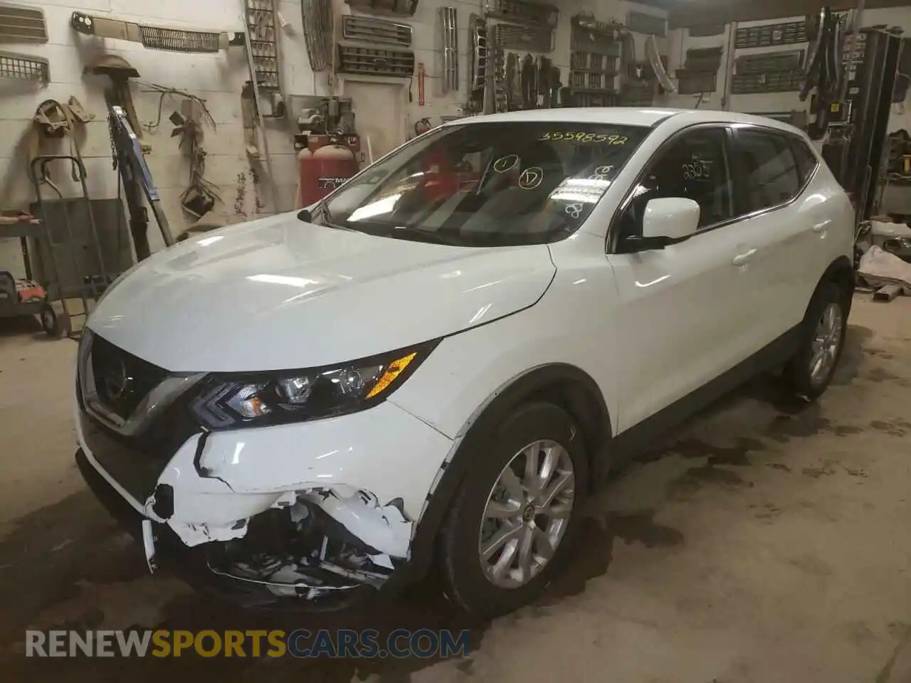 2 Photograph of a damaged car JN1BJ1AW7MW444285 NISSAN ROGUE 2021
