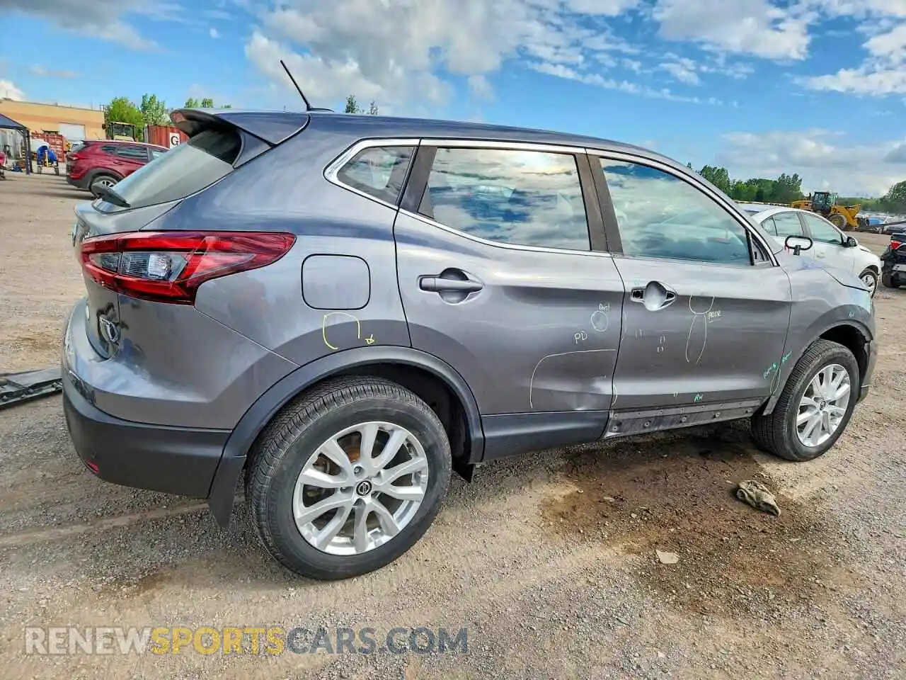 3 Photograph of a damaged car JN1BJ1AW9MW450976 NISSAN ROGUE 2021