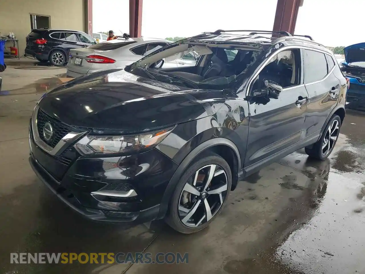1 Photograph of a damaged car JN1BJ1CV6MW316107 NISSAN ROGUE 2021
