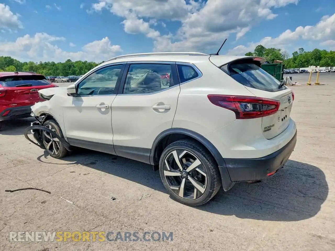 2 fotografías del automóvil dañado JN1BJ1CWXMW448182 NISSAN ROGUE 2021