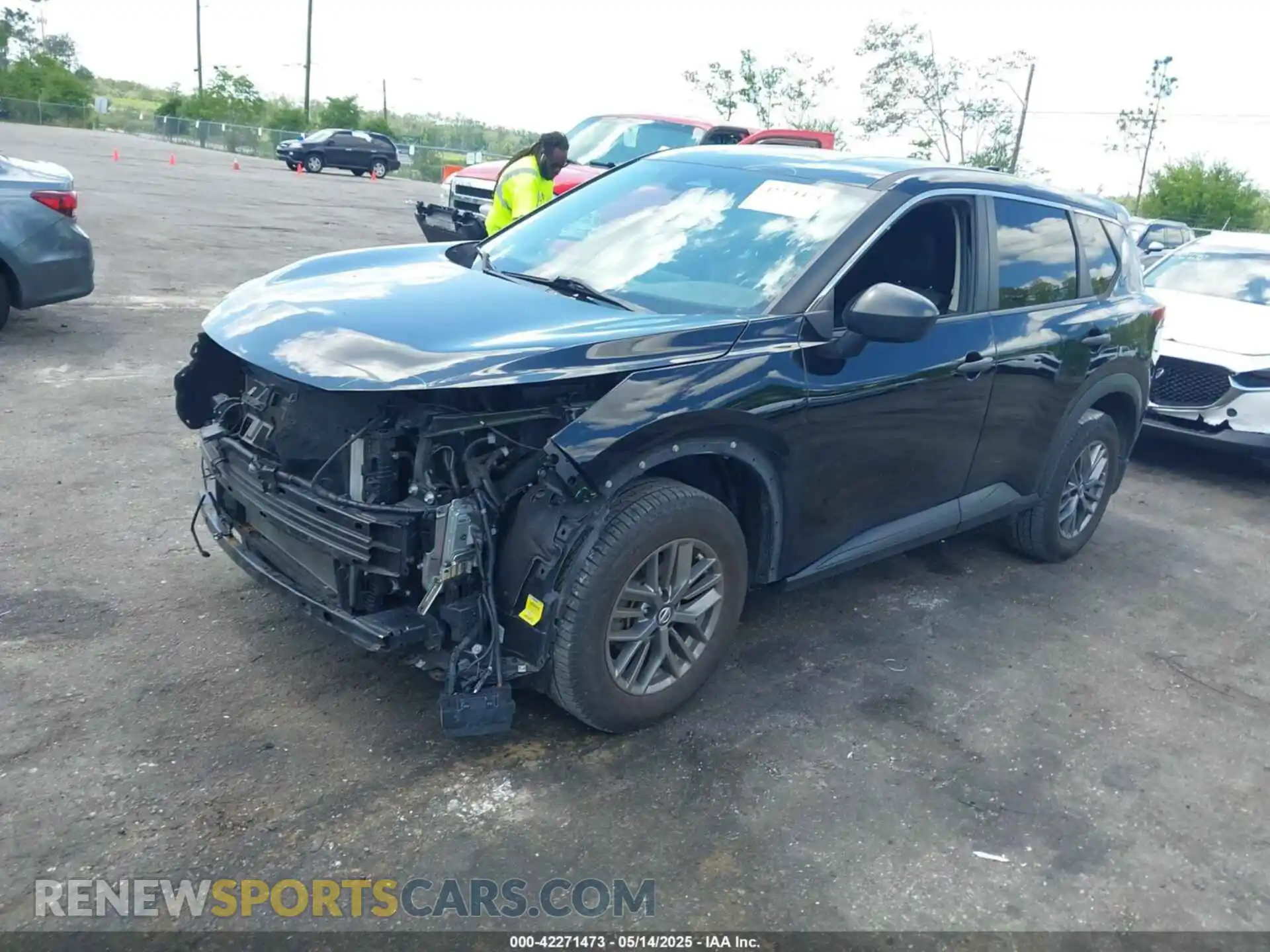 2 Photograph of a damaged car JN8AT3AA2MW002456 NISSAN ROGUE 2021