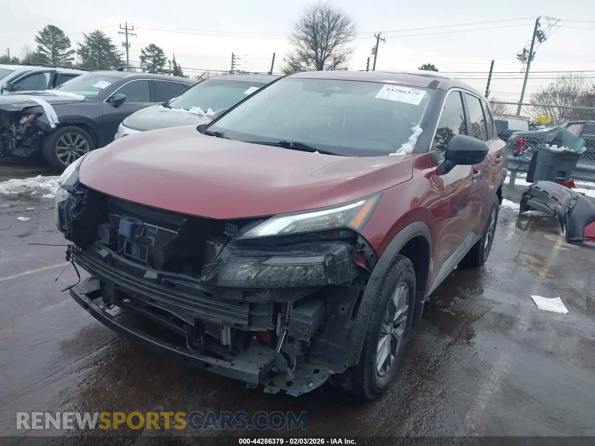 2 Photograph of a damaged car JN8AT3AA5MW009949 NISSAN ROGUE 2021