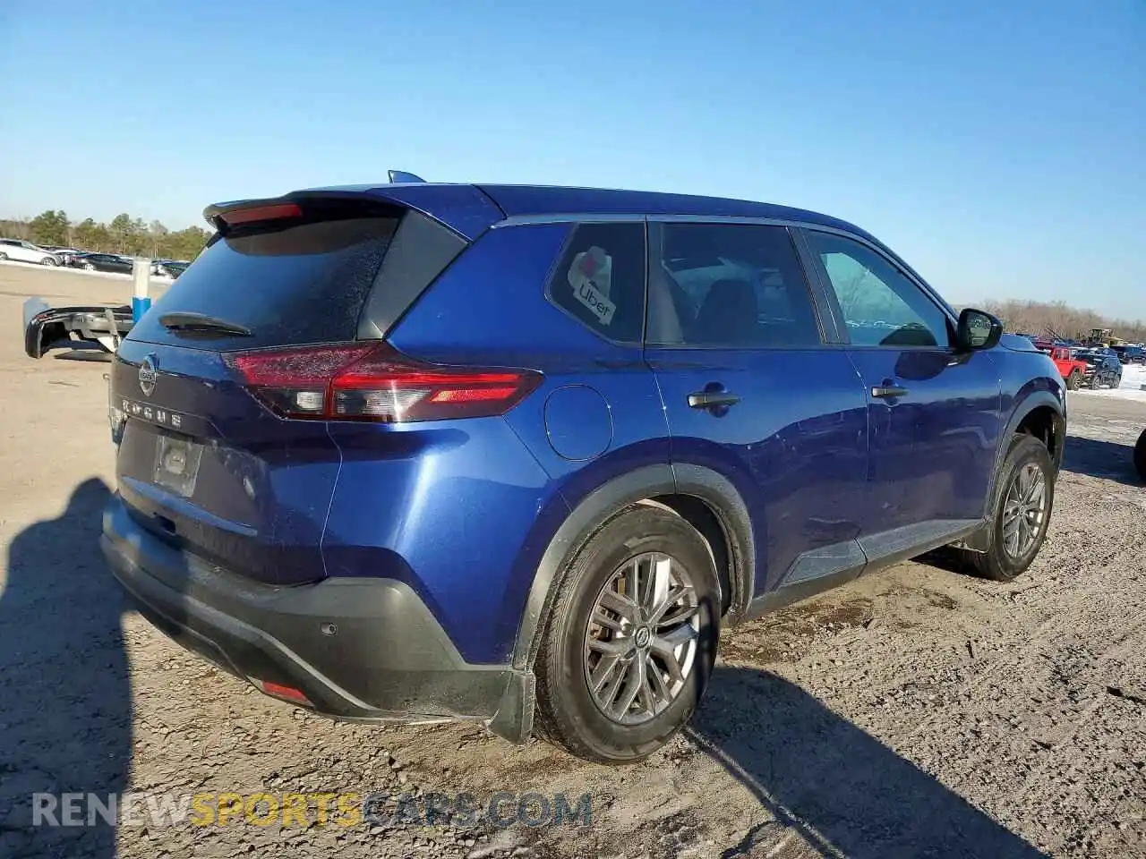 3 Photograph of a damaged car JN8AT3AA8MW014689 NISSAN ROGUE 2021