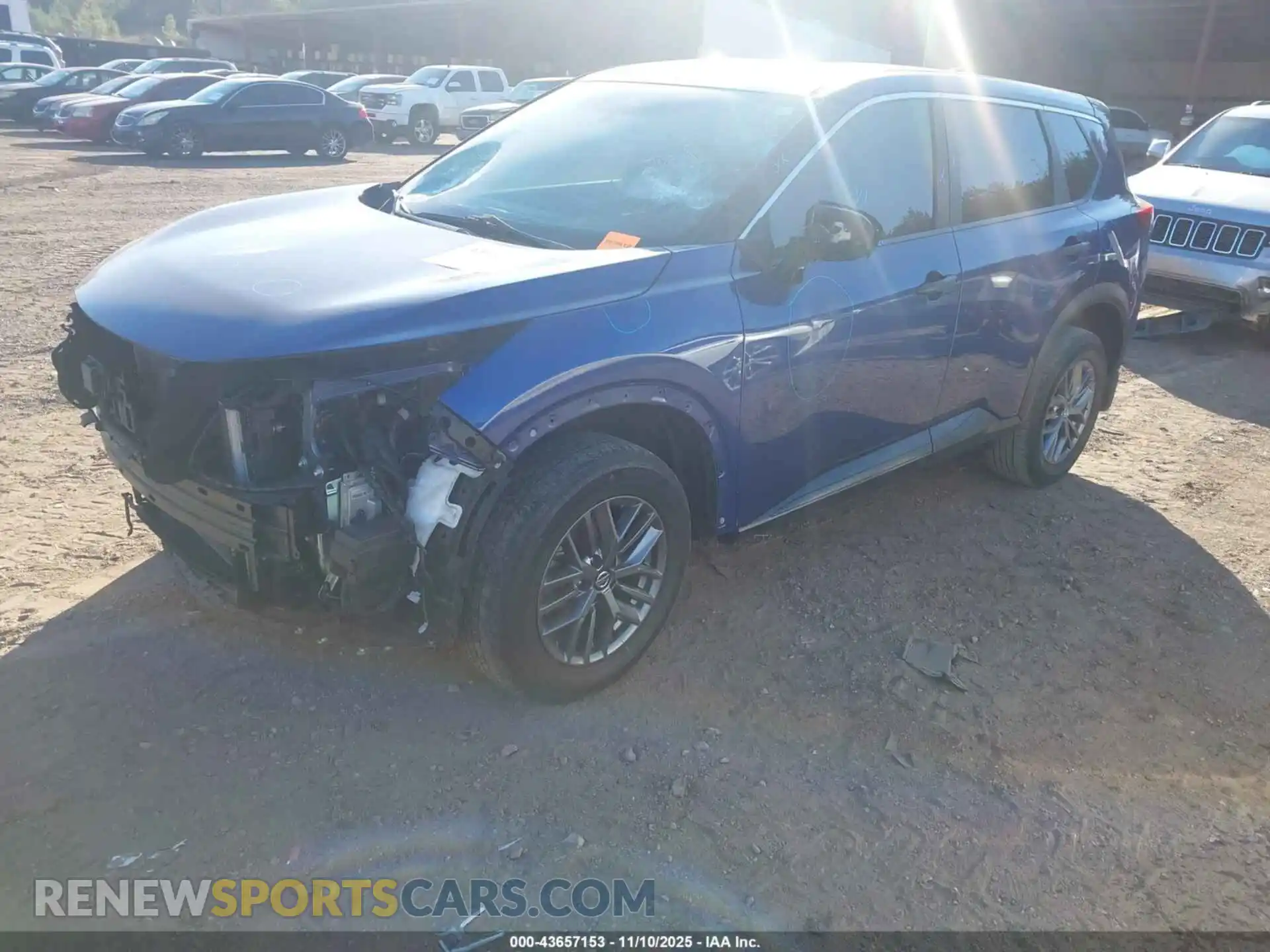 2 Photograph of a damaged car JN8AT3AA8MW019018 NISSAN ROGUE 2021