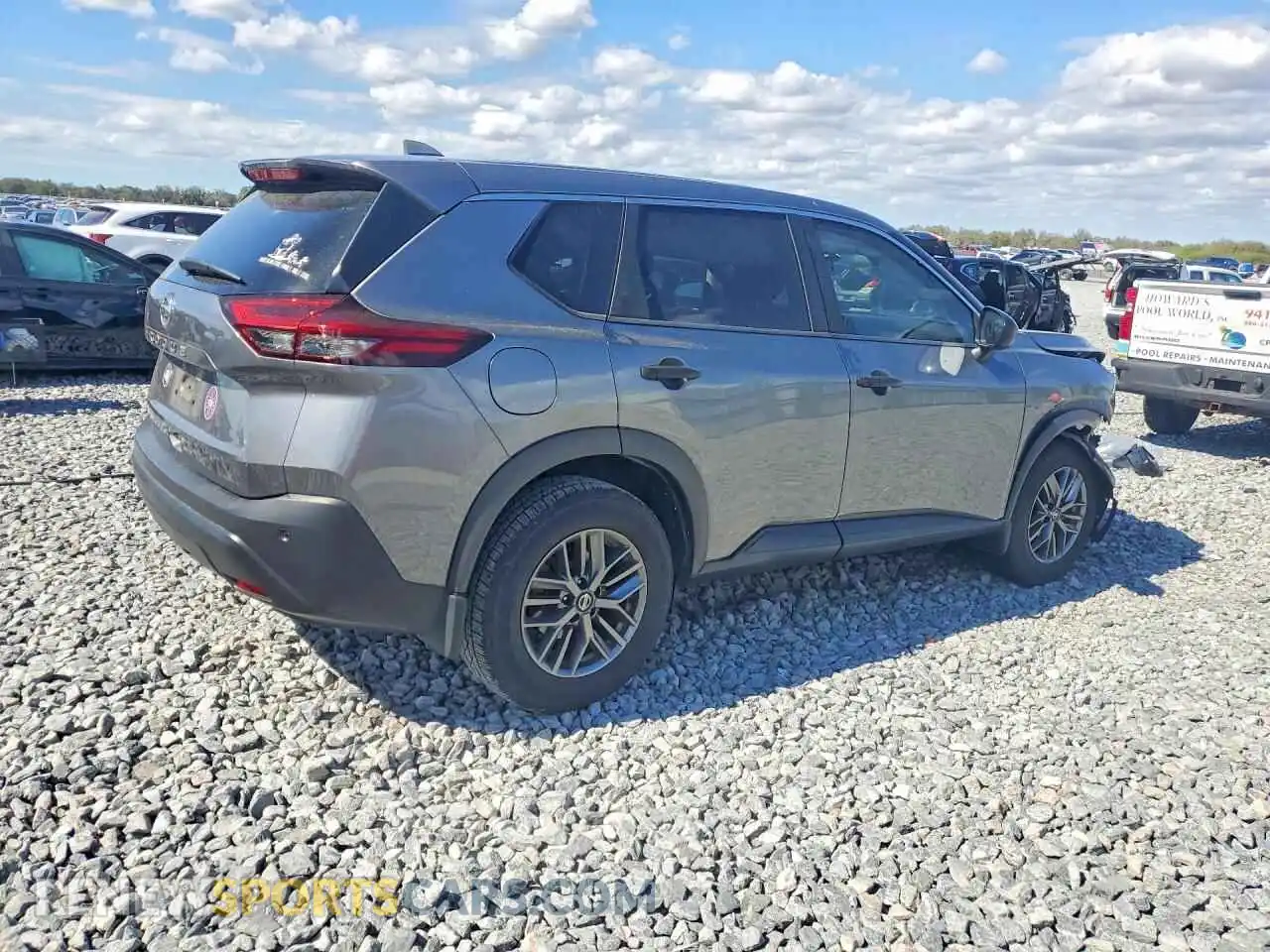 3 Photograph of a damaged car JN8AT3AA9MW002972 NISSAN ROGUE 2021