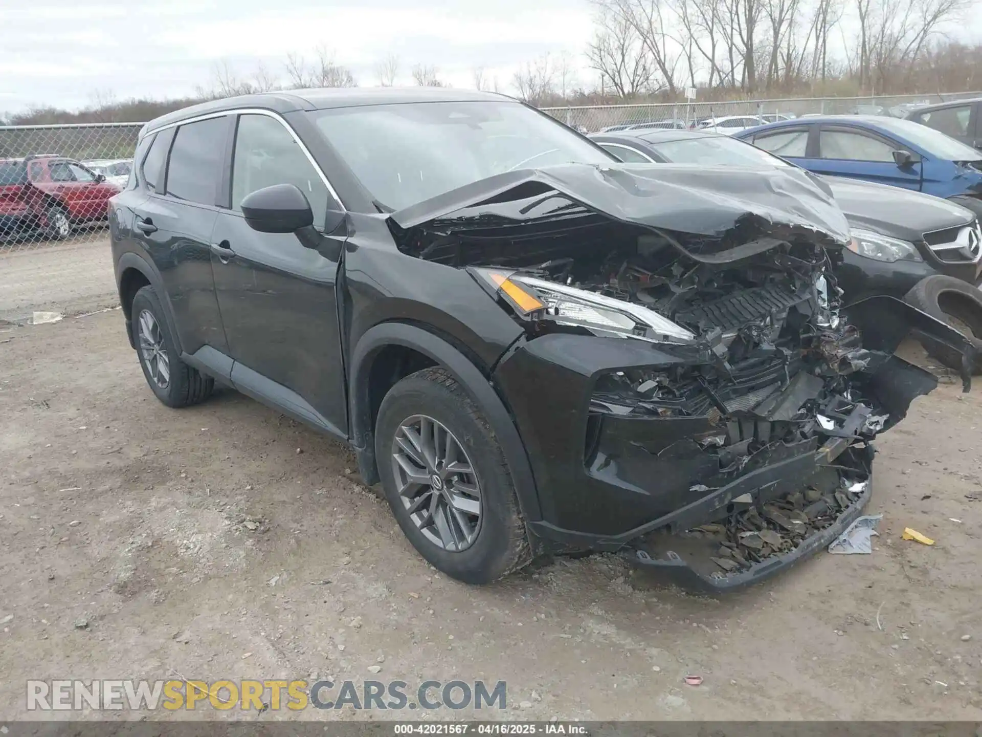 1 Photograph of a damaged car JN8AT3AB2MW228537 NISSAN ROGUE 2021