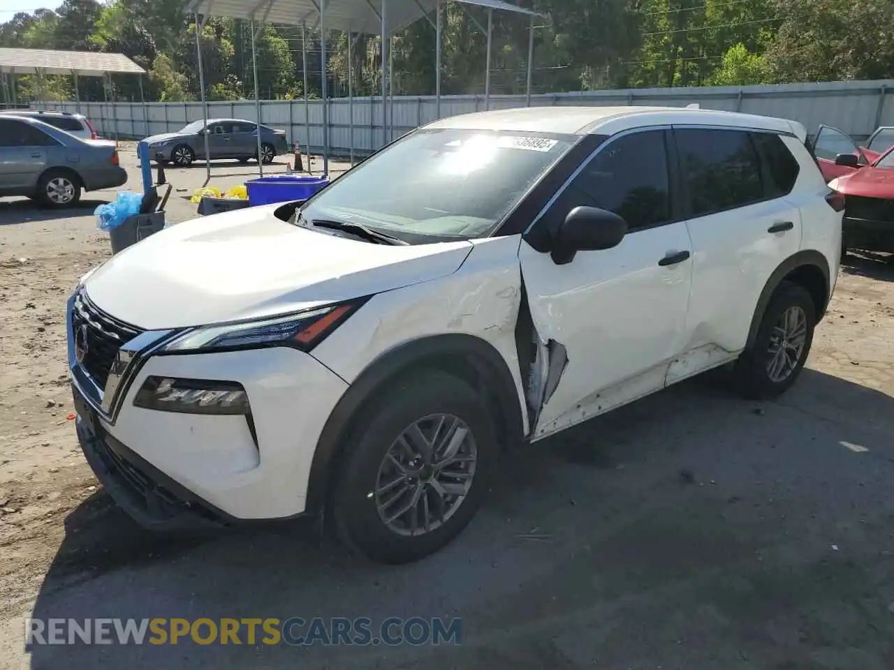 1 Photograph of a damaged car JN8AT3AB3MW224464 NISSAN ROGUE 2021