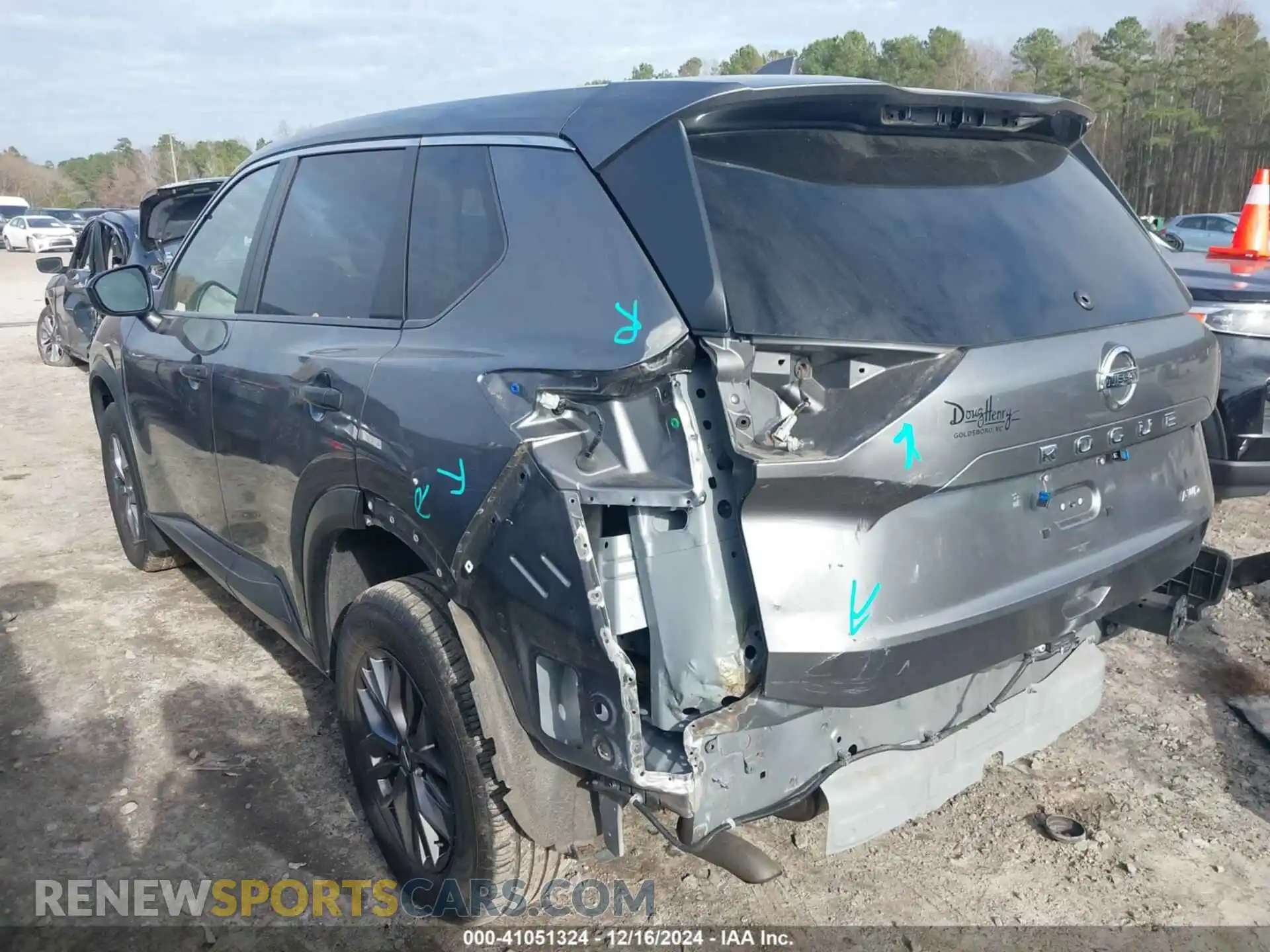 3 Photograph of a damaged car JN8AT3AB5MW209156 NISSAN ROGUE 2021