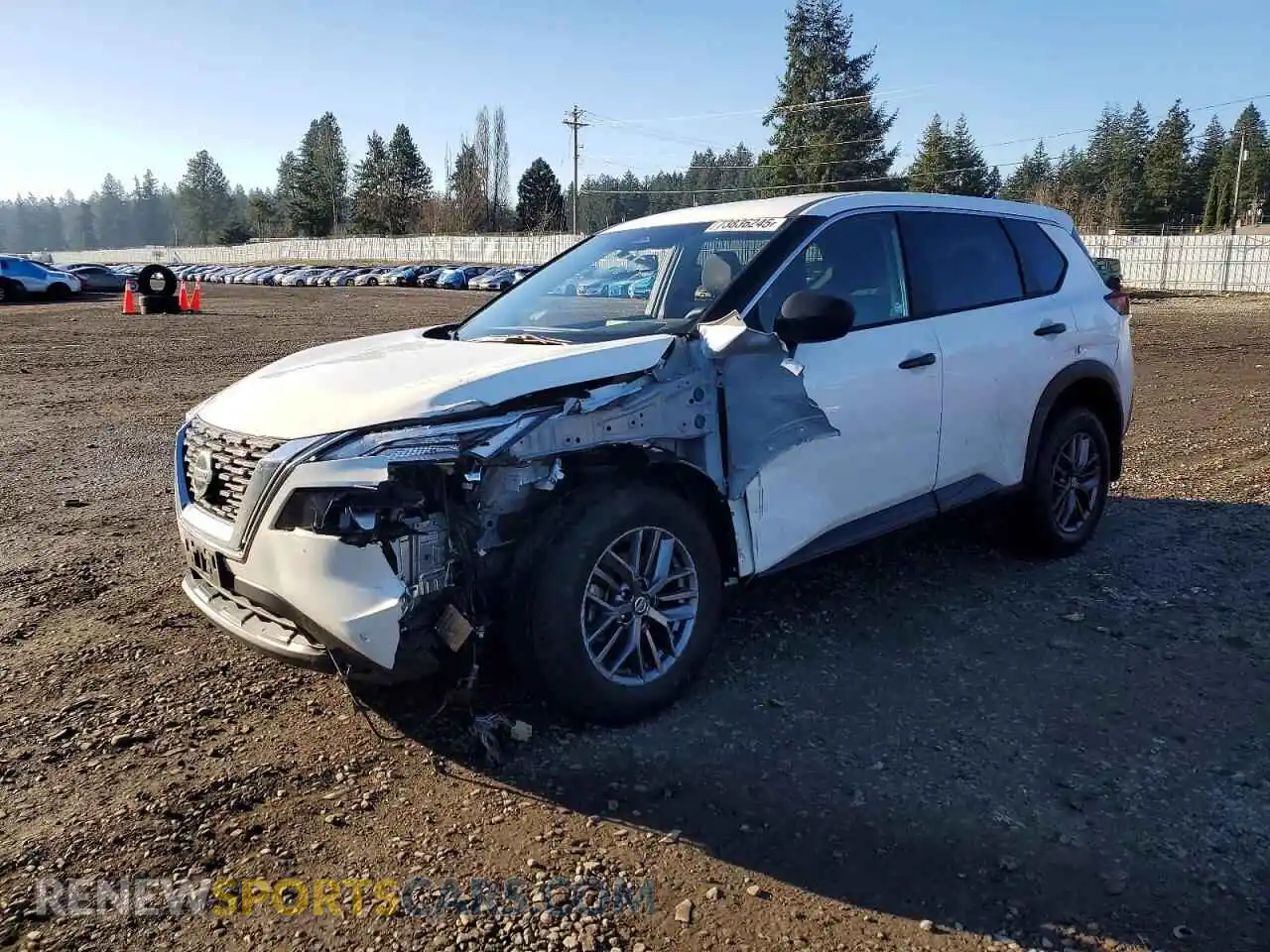 1 Photograph of a damaged car JN8AT3AB5MW210890 NISSAN ROGUE 2021