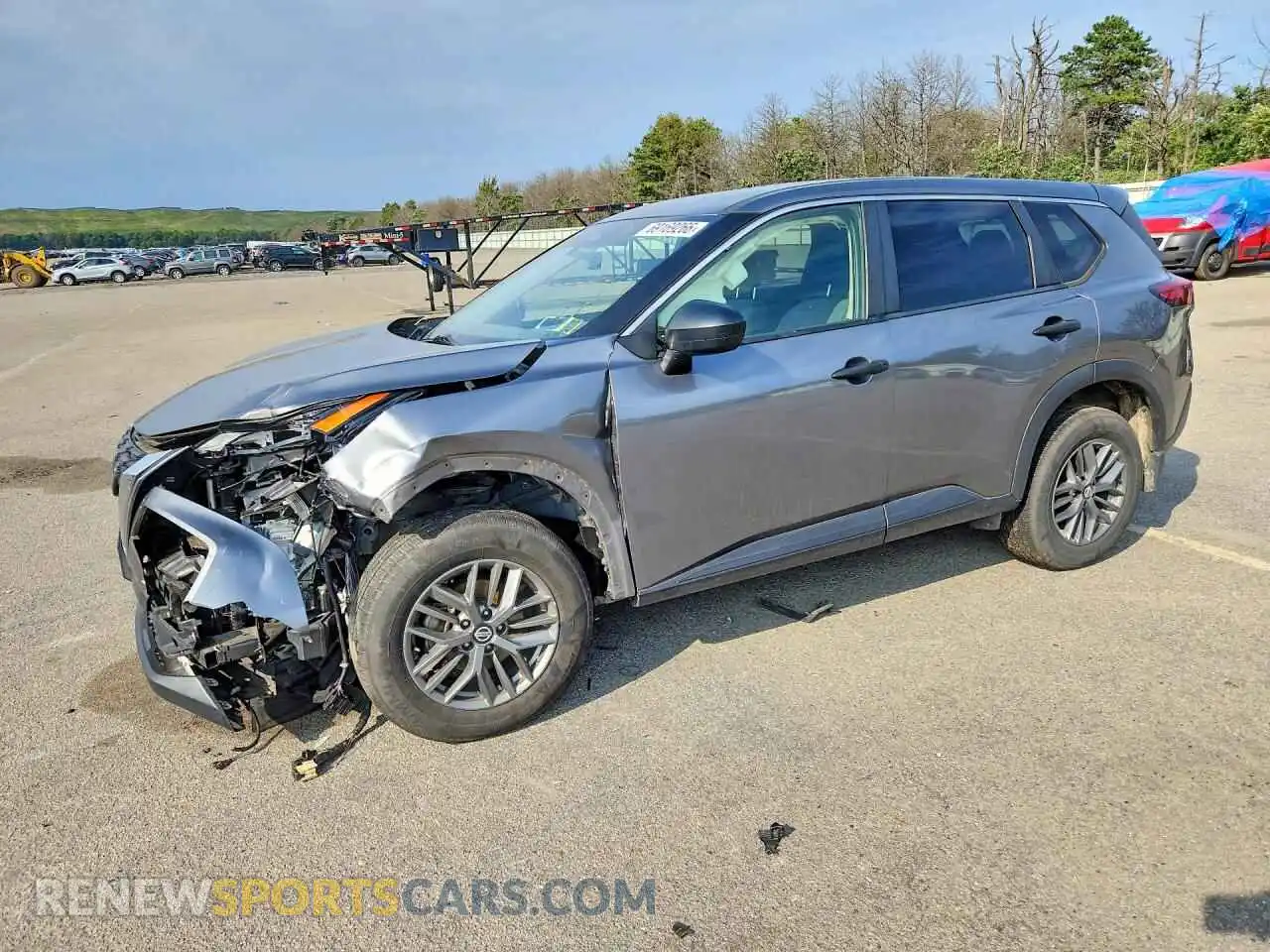 1 Photograph of a damaged car JN8AT3AB6MW220120 NISSAN ROGUE 2021