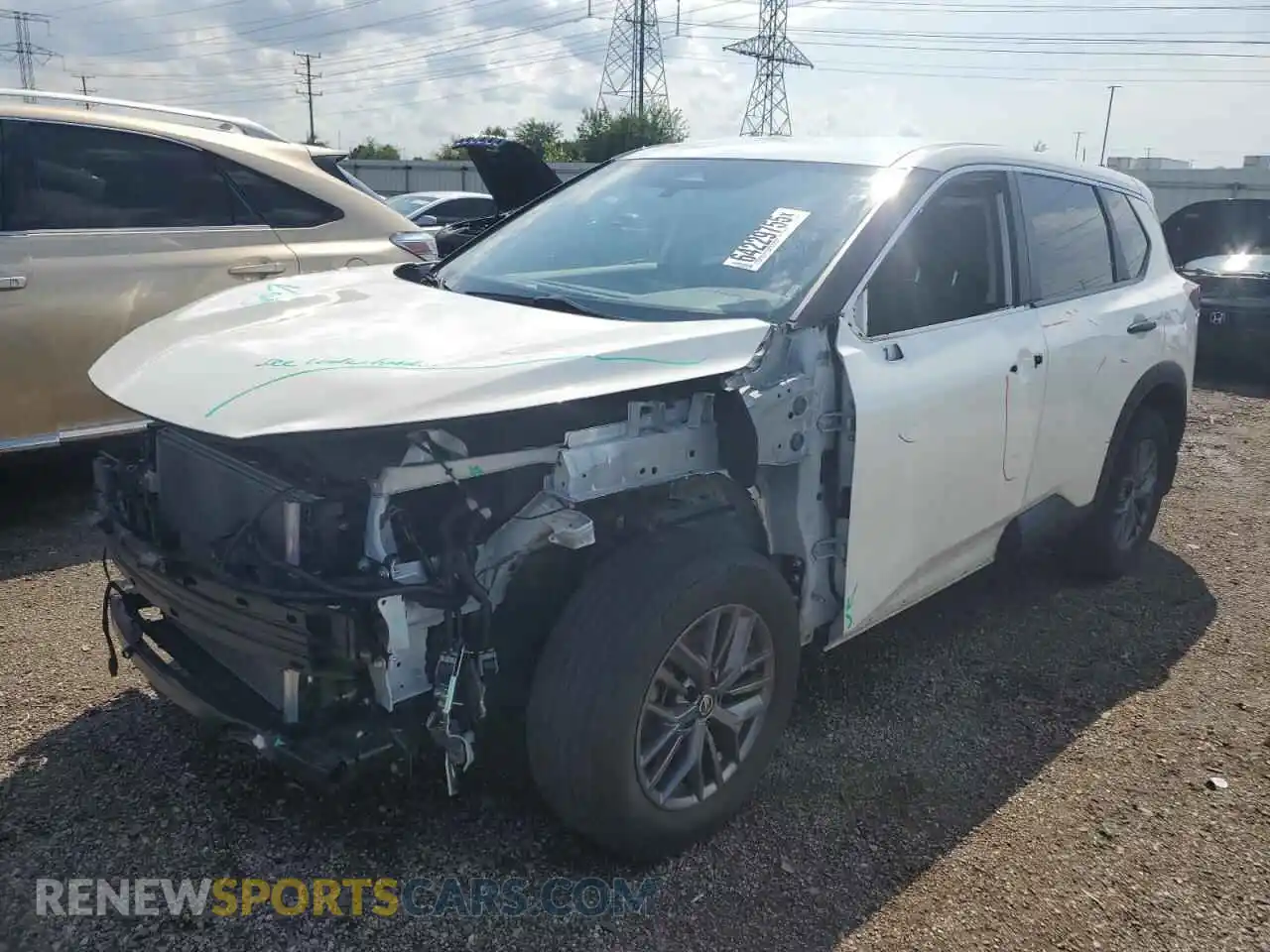 1 Photograph of a damaged car JN8AT3AB7MW210485 NISSAN ROGUE 2021