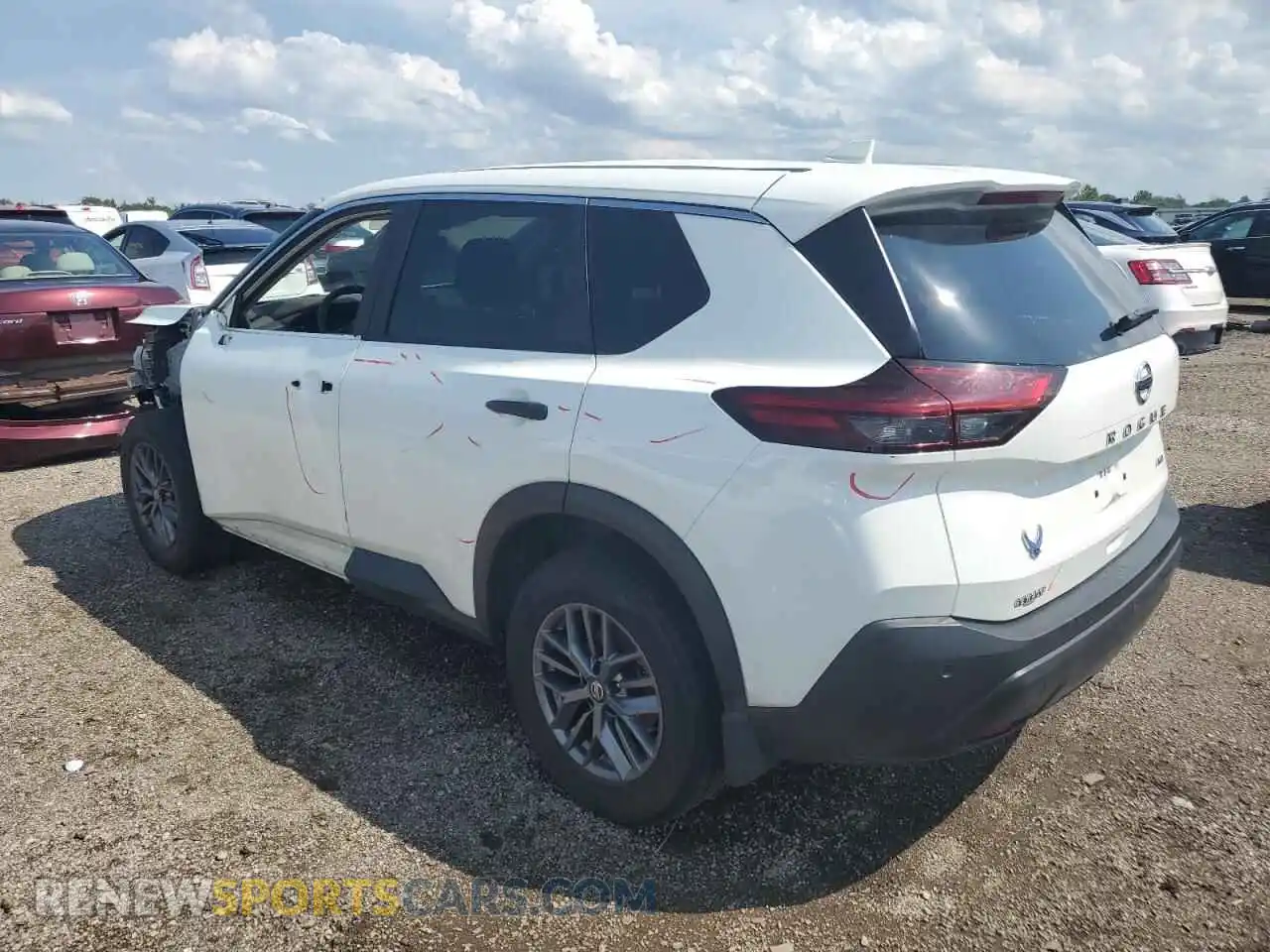 2 Photograph of a damaged car JN8AT3AB7MW210485 NISSAN ROGUE 2021