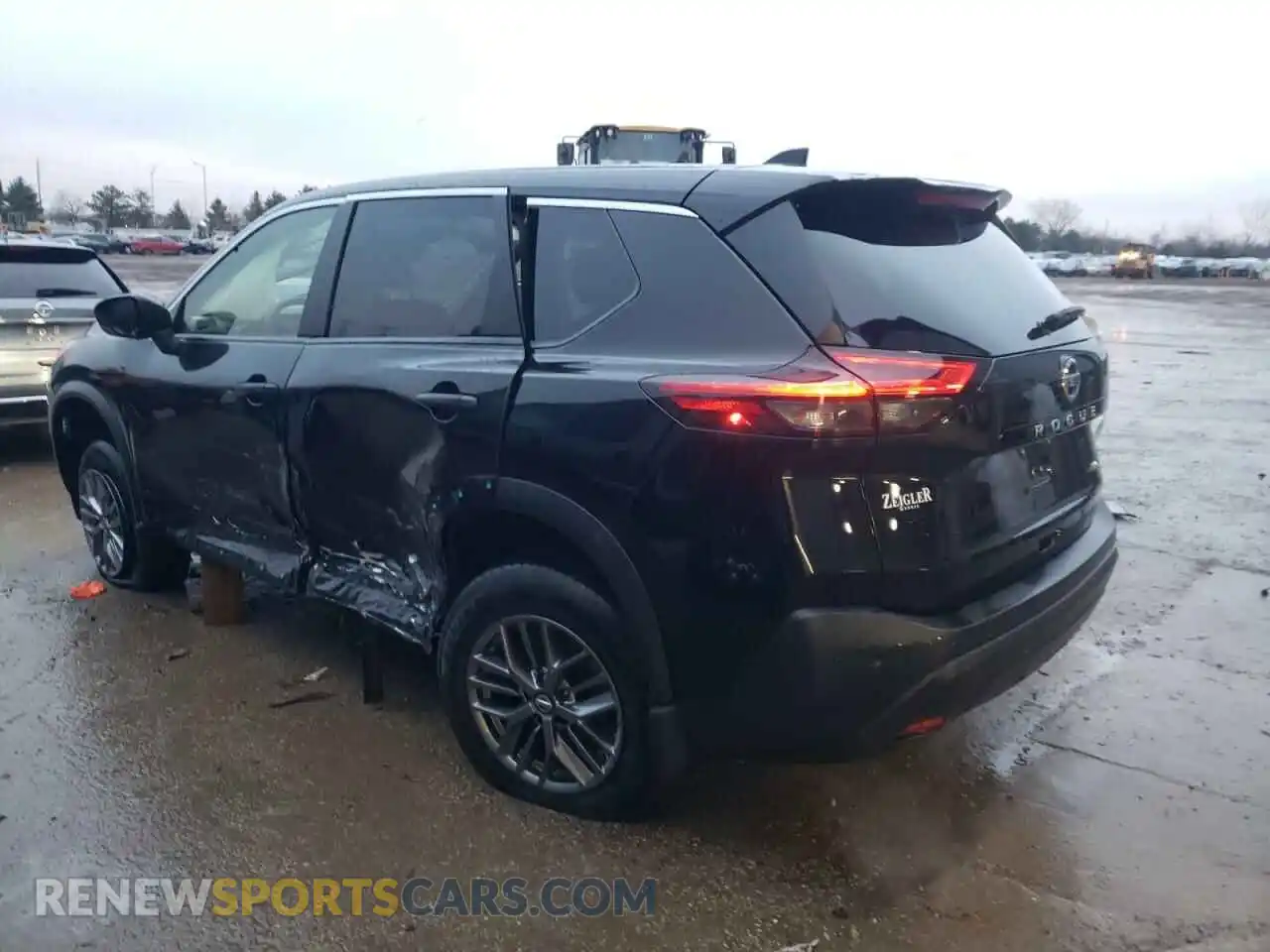 2 Photograph of a damaged car JN8AT3AB9MW225988 NISSAN ROGUE 2021