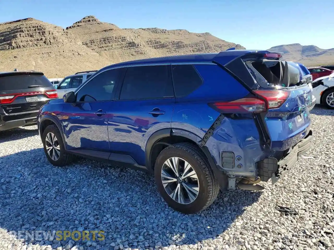 2 Photograph of a damaged car JN8AT3BA0MW008321 NISSAN ROGUE 2021