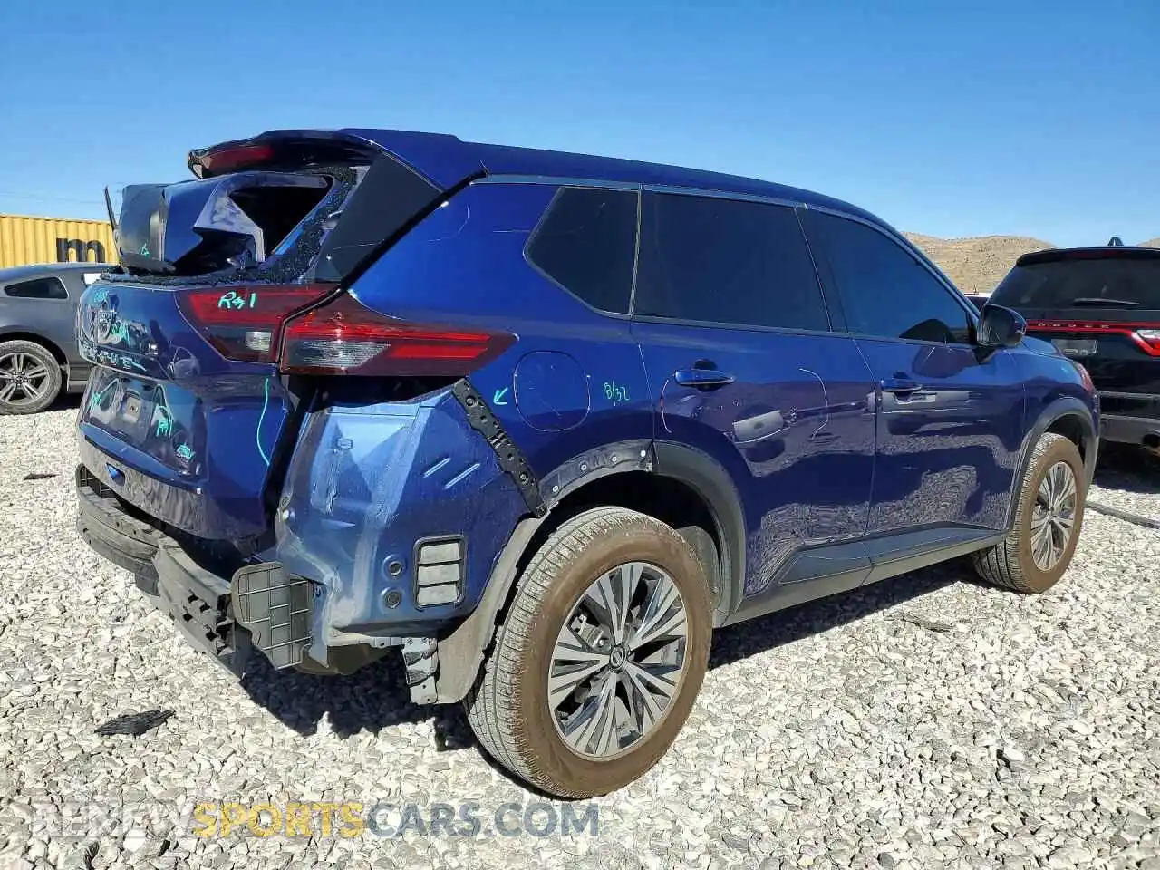 3 Photograph of a damaged car JN8AT3BA0MW008321 NISSAN ROGUE 2021