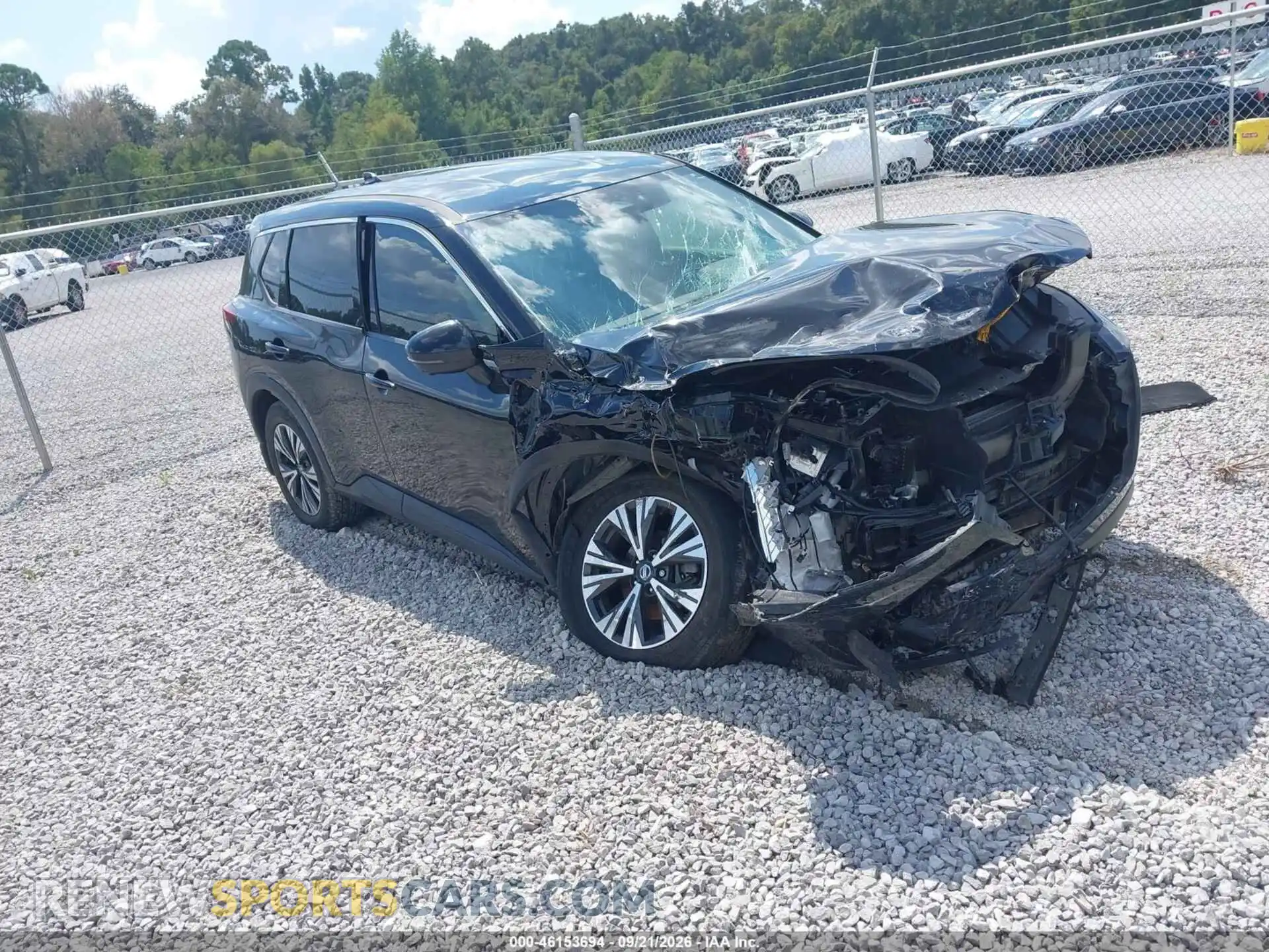 1 Photograph of a damaged car JN8AT3BA0MW012241 NISSAN ROGUE 2021