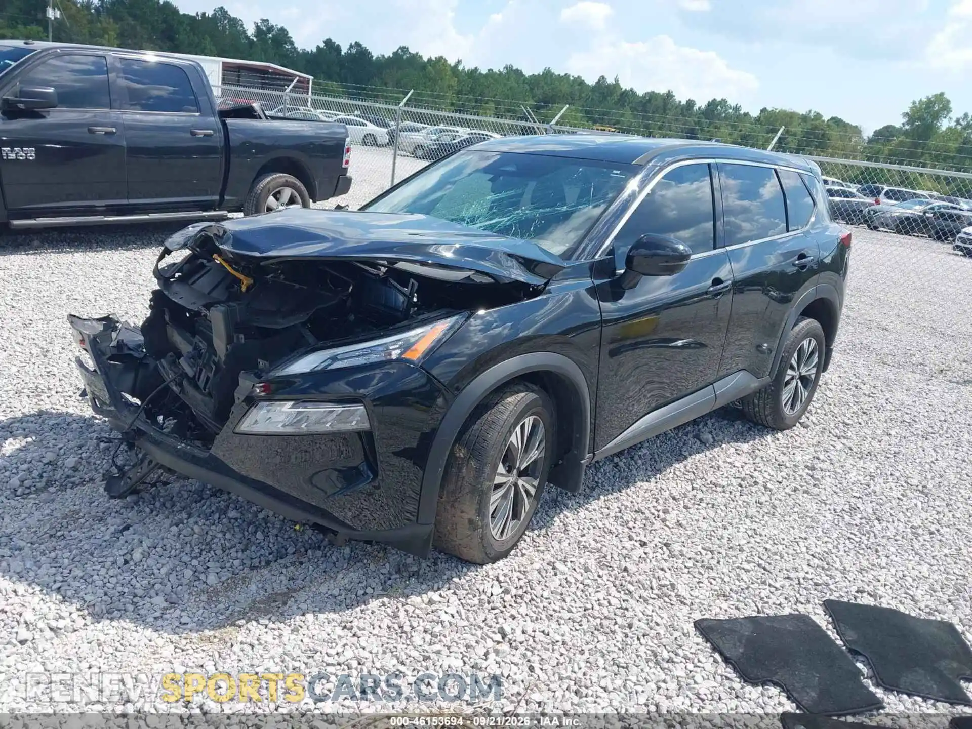 2 Photograph of a damaged car JN8AT3BA0MW012241 NISSAN ROGUE 2021