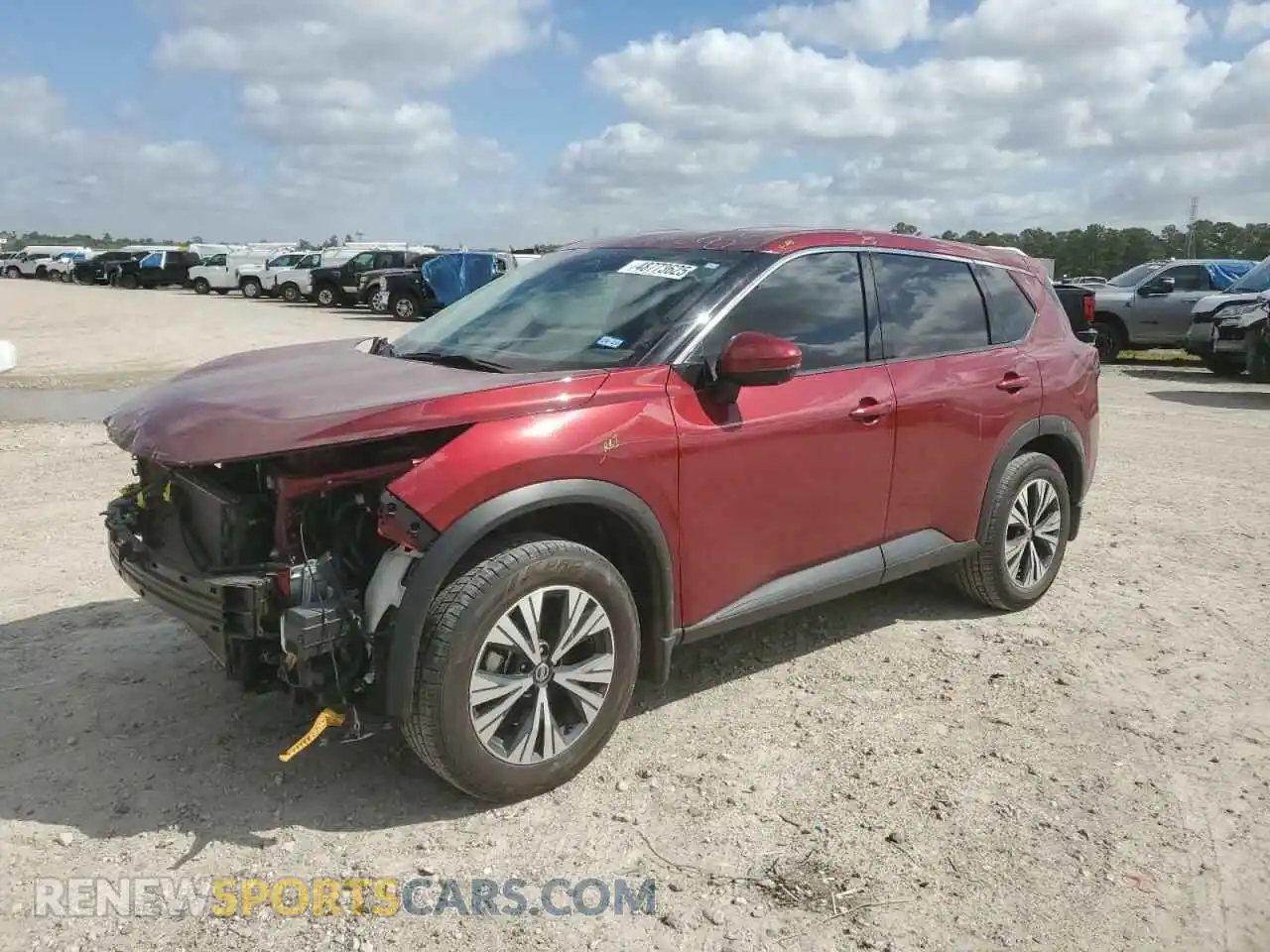 1 Photograph of a damaged car JN8AT3BA0MW018007 NISSAN ROGUE 2021