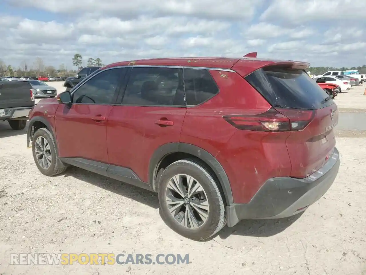 2 Photograph of a damaged car JN8AT3BA0MW018007 NISSAN ROGUE 2021