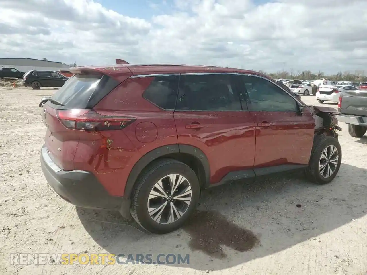 3 Photograph of a damaged car JN8AT3BA0MW018007 NISSAN ROGUE 2021