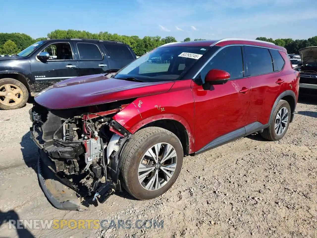 1 Photograph of a damaged car JN8AT3BA0MW022879 NISSAN ROGUE 2021