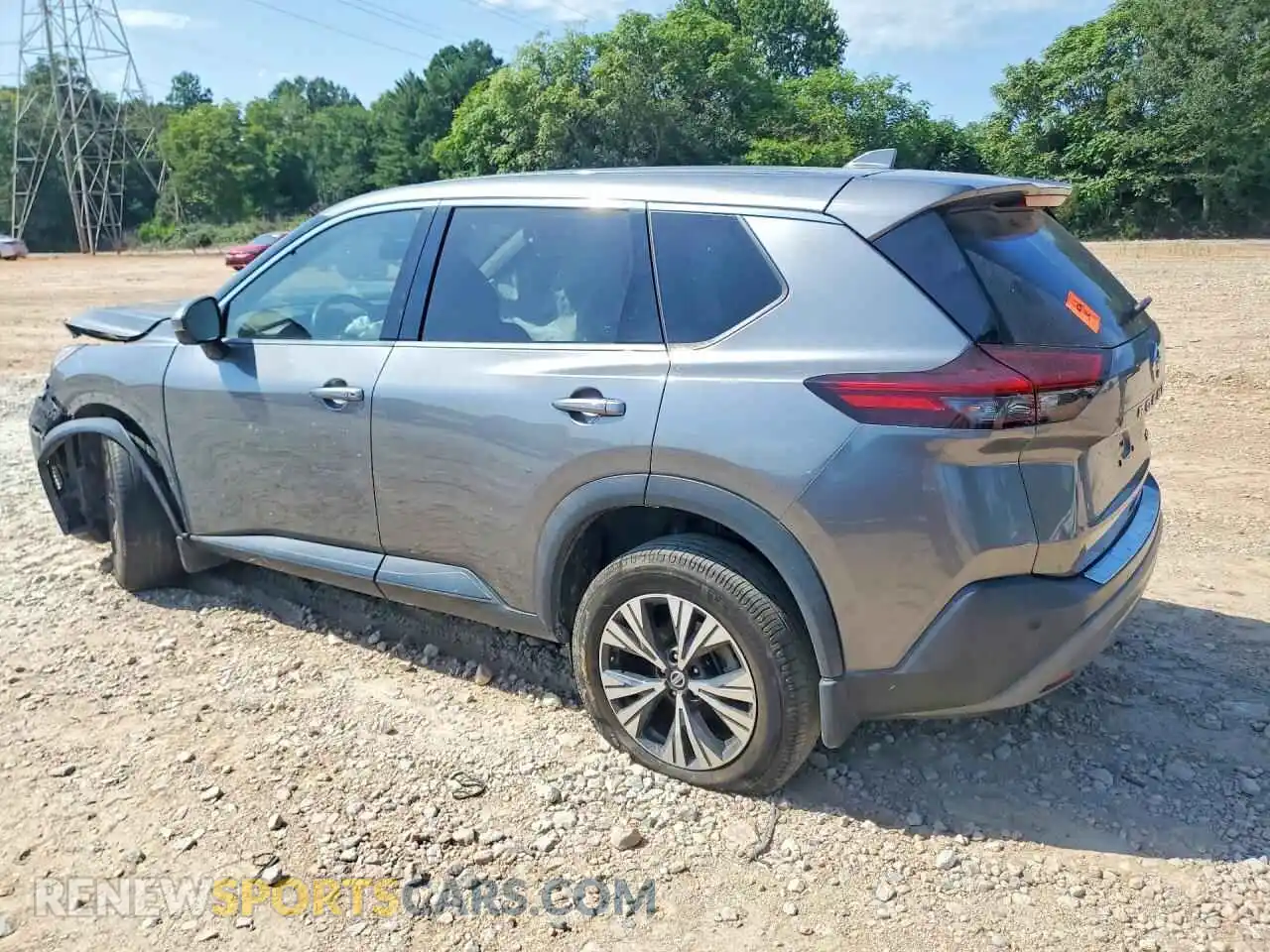 2 fotografías del automóvil dañado JN8AT3BA1MW016993 NISSAN ROGUE 2021