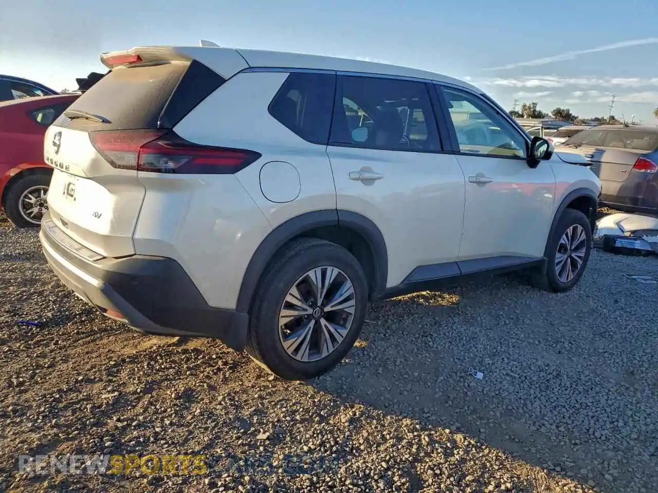 3 fotografías del automóvil dañado JN8AT3BA1MW025497 NISSAN ROGUE 2021