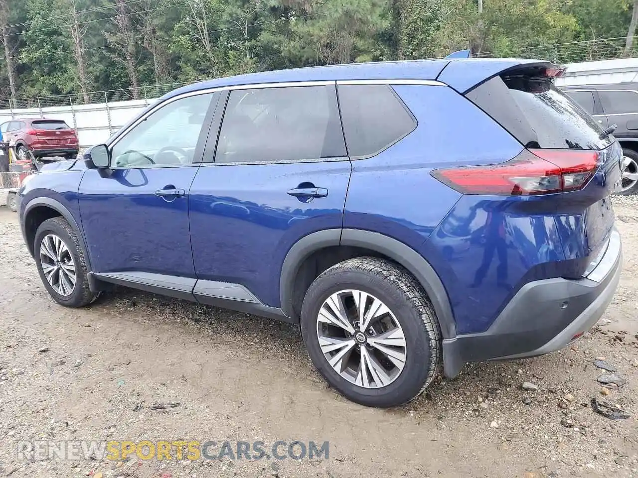 2 Photograph of a damaged car JN8AT3BA2MW007588 NISSAN ROGUE 2021
