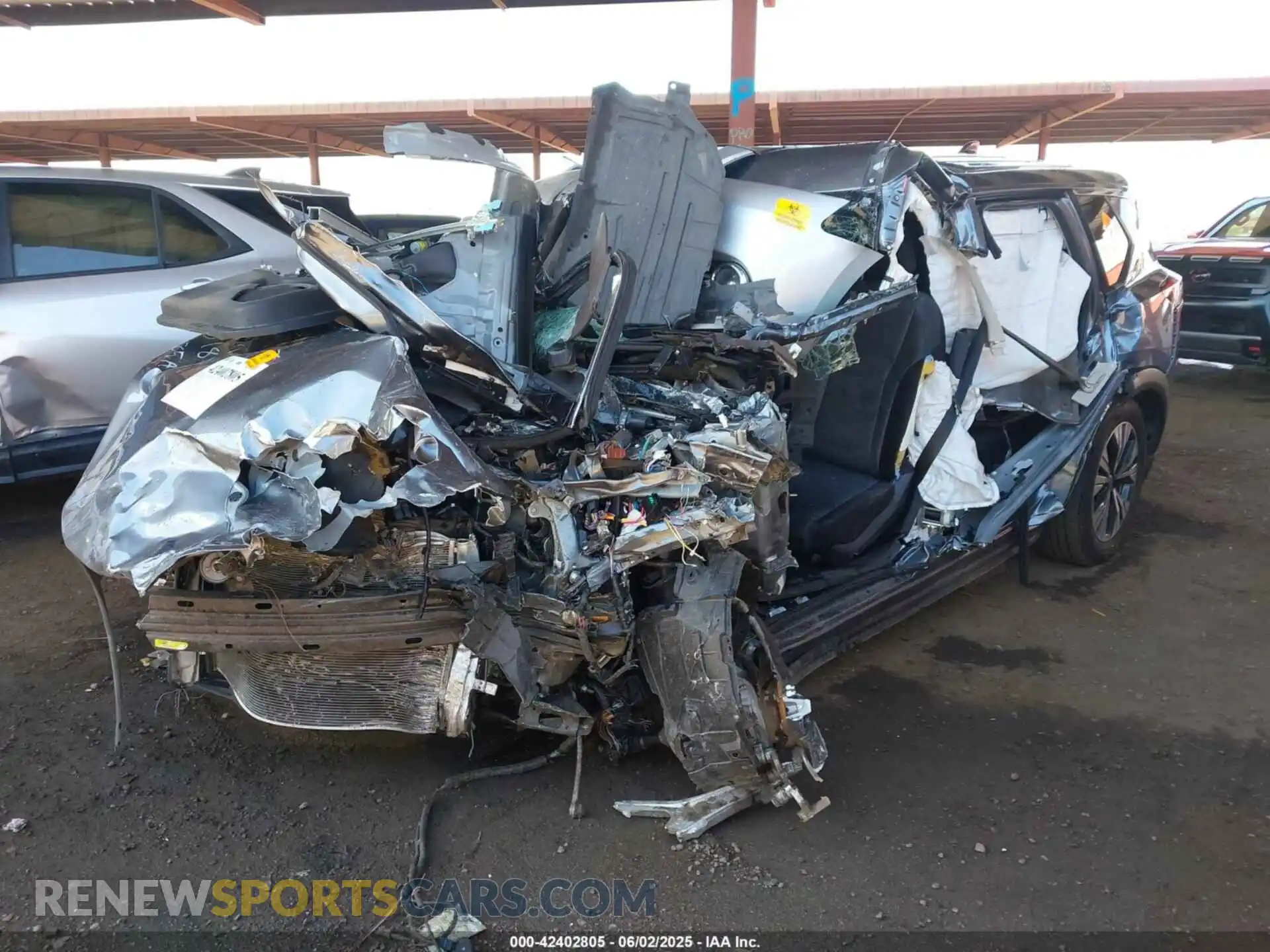 2 Photograph of a damaged car JN8AT3BA2MW018185 NISSAN ROGUE 2021
